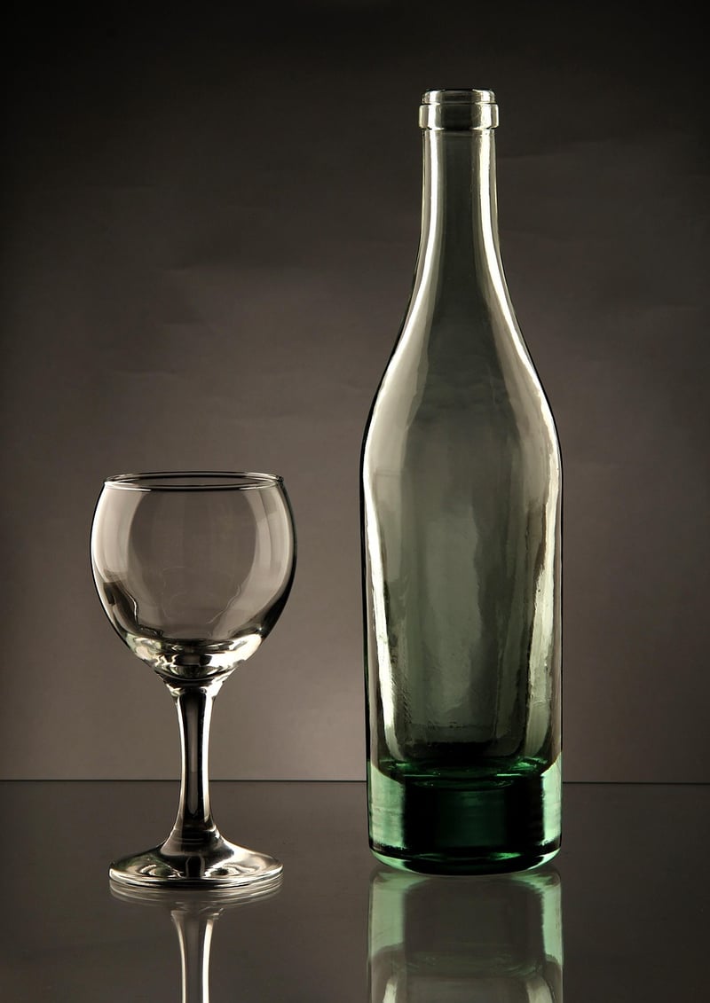 Plant in Glass Bottle